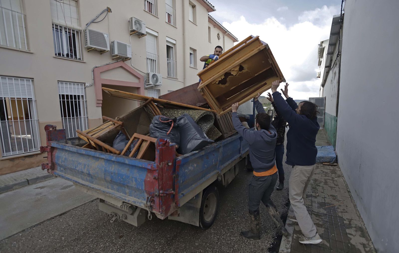 San Martín del Tesorillo después de la borrasca Marta, en imágenes