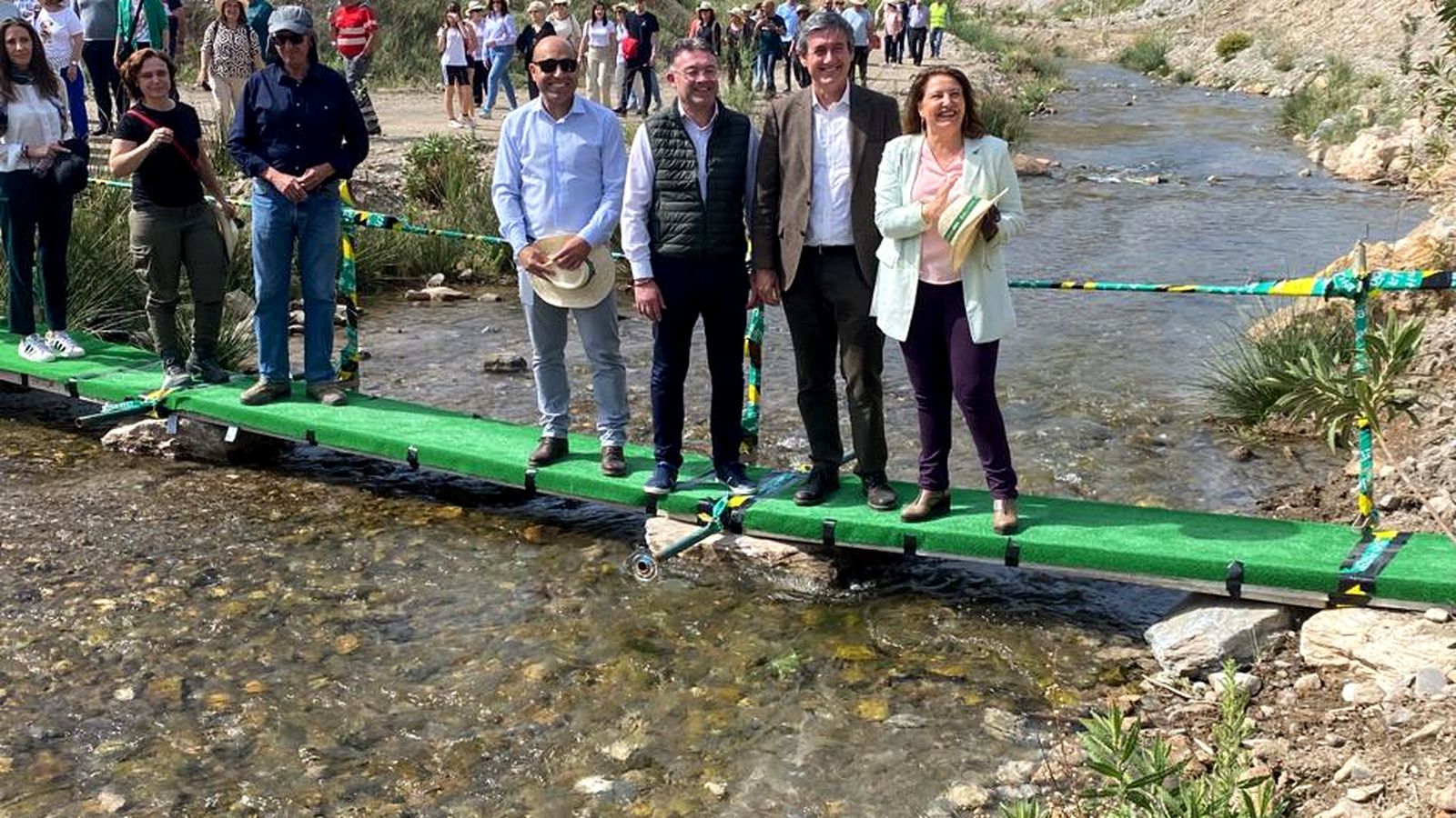 La consejera Carmen Crespo ha visitado los trabajos junto al alcalde Manuel Cortés.