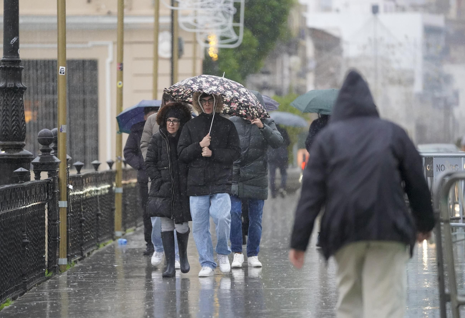 Viernes de lluvia intensa en Sevilla