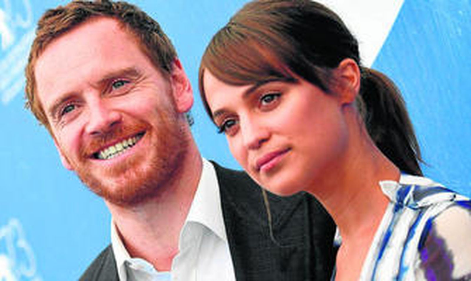 Michael Fassbender y Alicia Vikander, ayer en la presentación de 'La luz entre los océanos'.