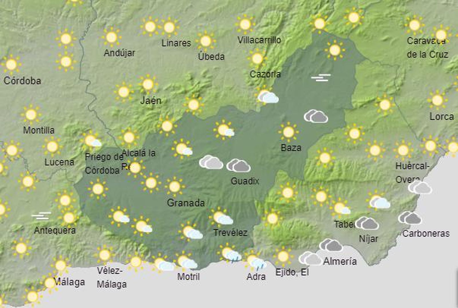 Tiempo en Granada | Septiembre se marcha con un asentamiento de las temperaturas