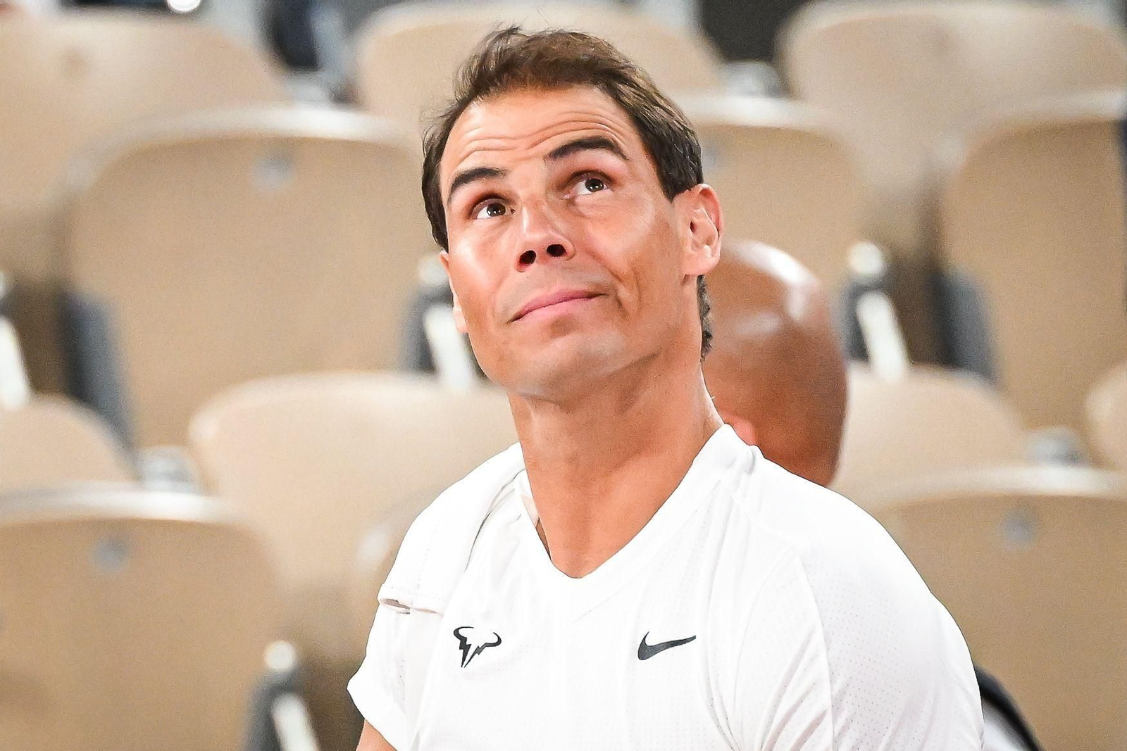 Rafa Nadal, en un reciente entrenamiento en Roland Garros.