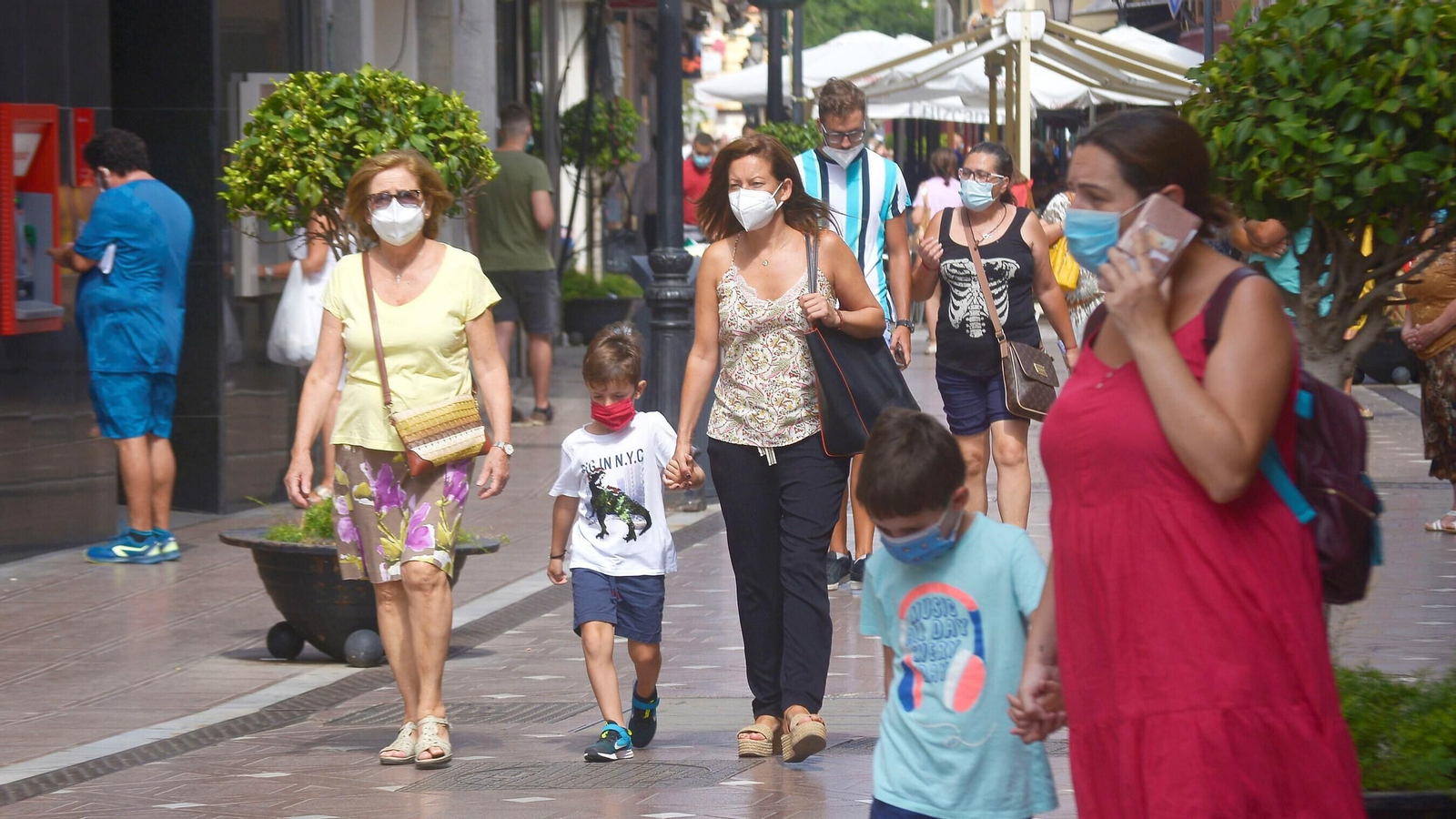 Una calle de La Línea.