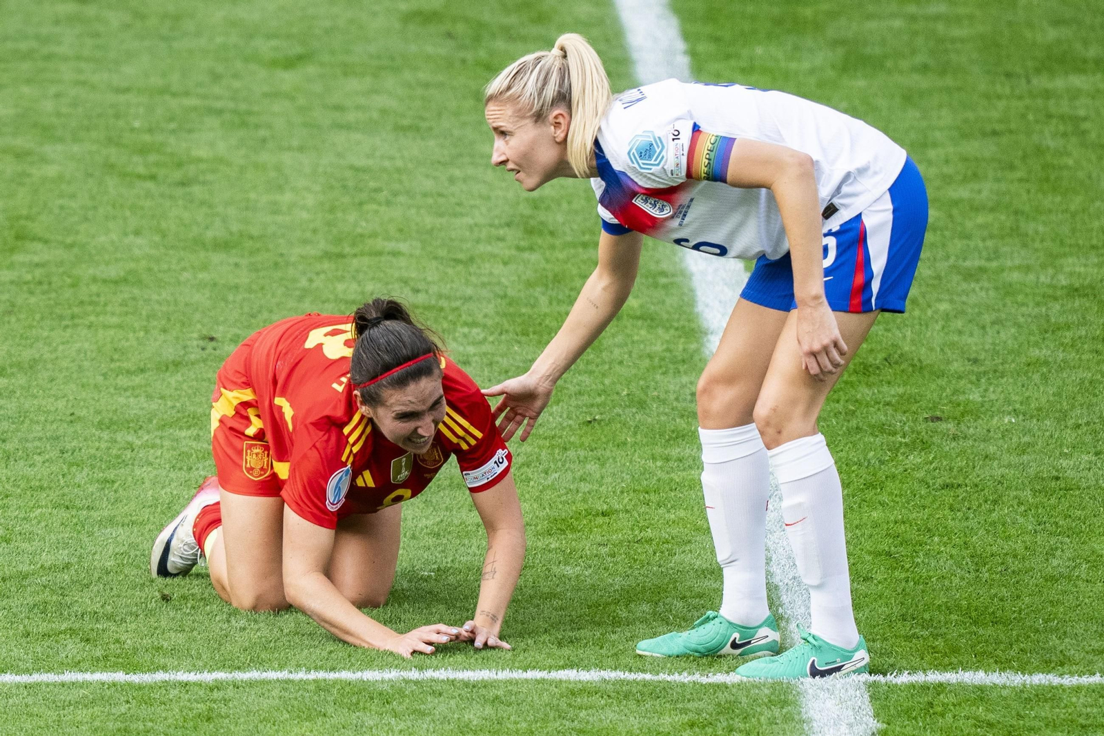 Las mejores imágenes de la final España - Inglaterra de la Eurocopa femenina