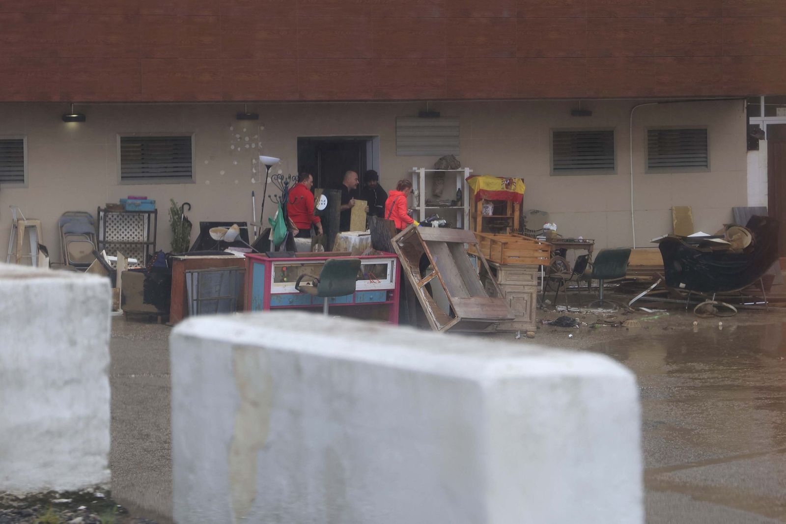 Fotos de San Martín del Tesorillo listo para la evacuación por la borrasca Marta