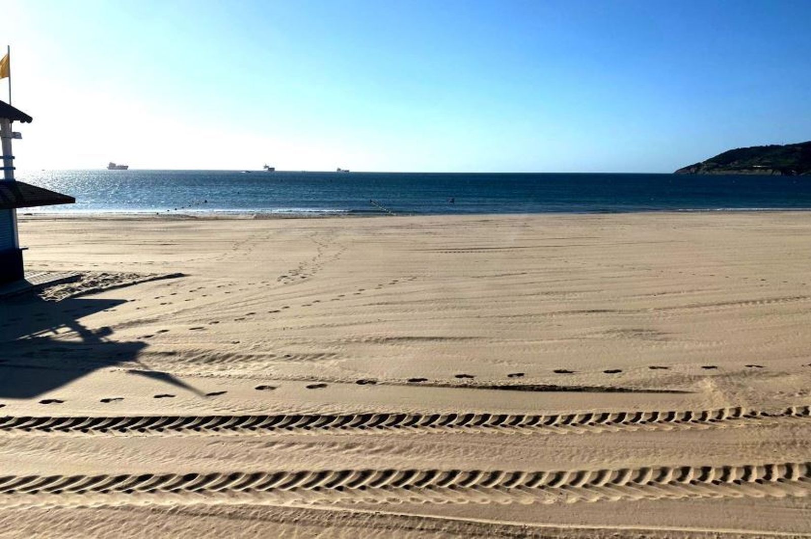 La playa algecireña de Getares.
