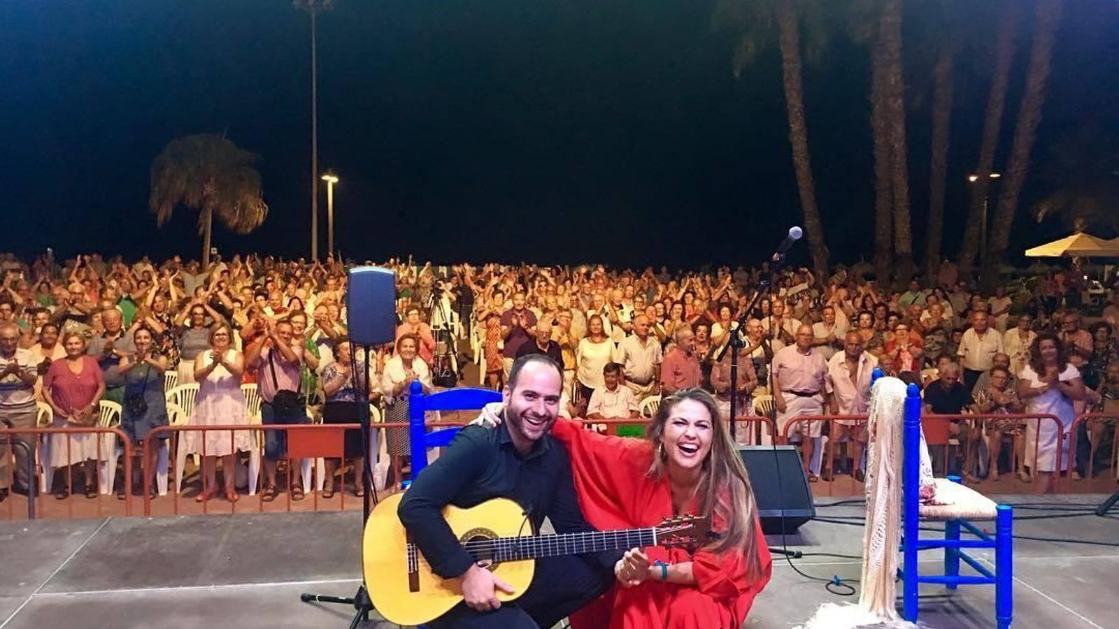 Macarena de la Torre en concierto en Torre del Mar, Málaga