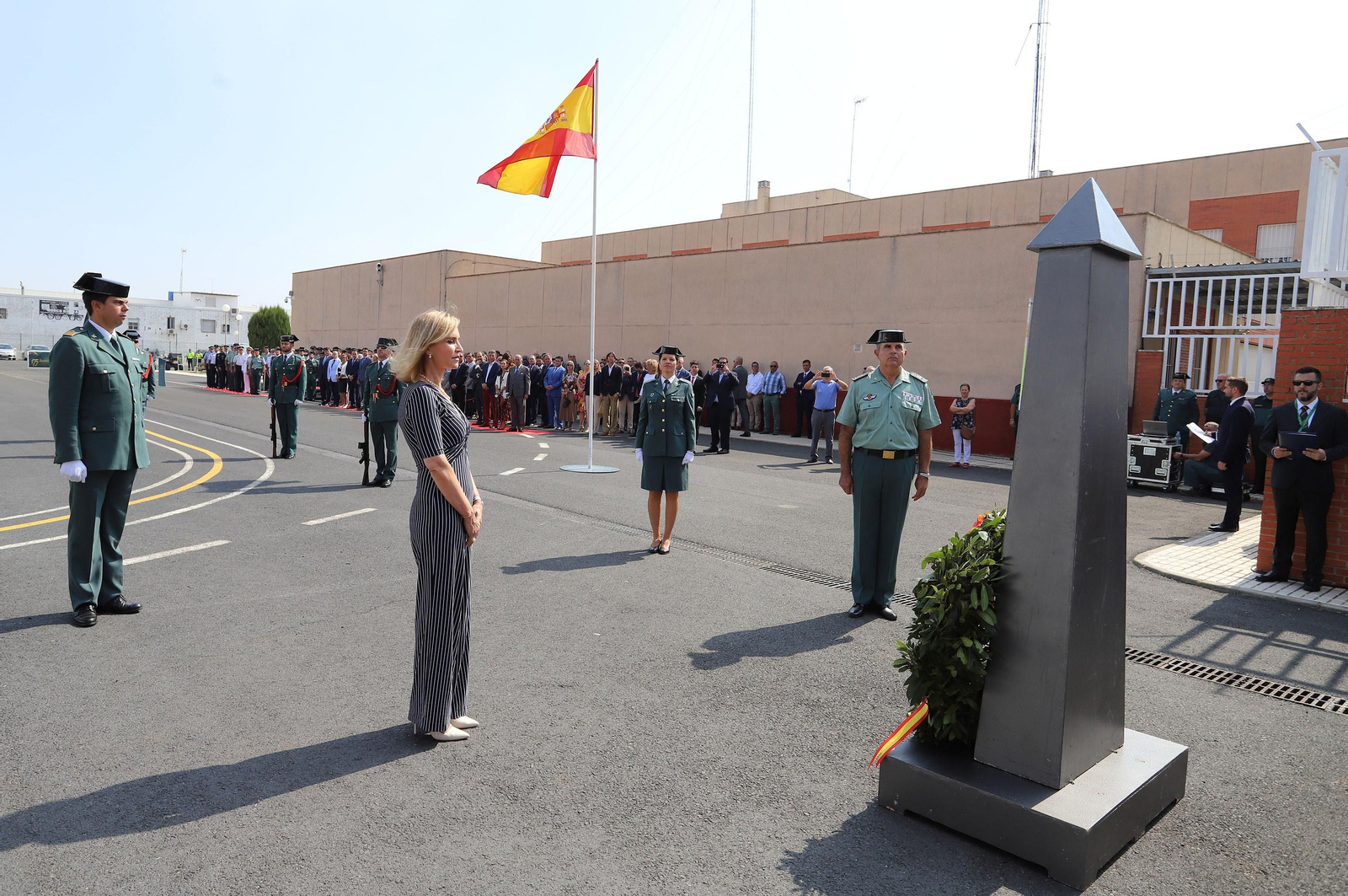 Imágenes de la toma de posesión de Andrés López como coronel jefe de la Comandancia de la Guardia Civil en Huelva
