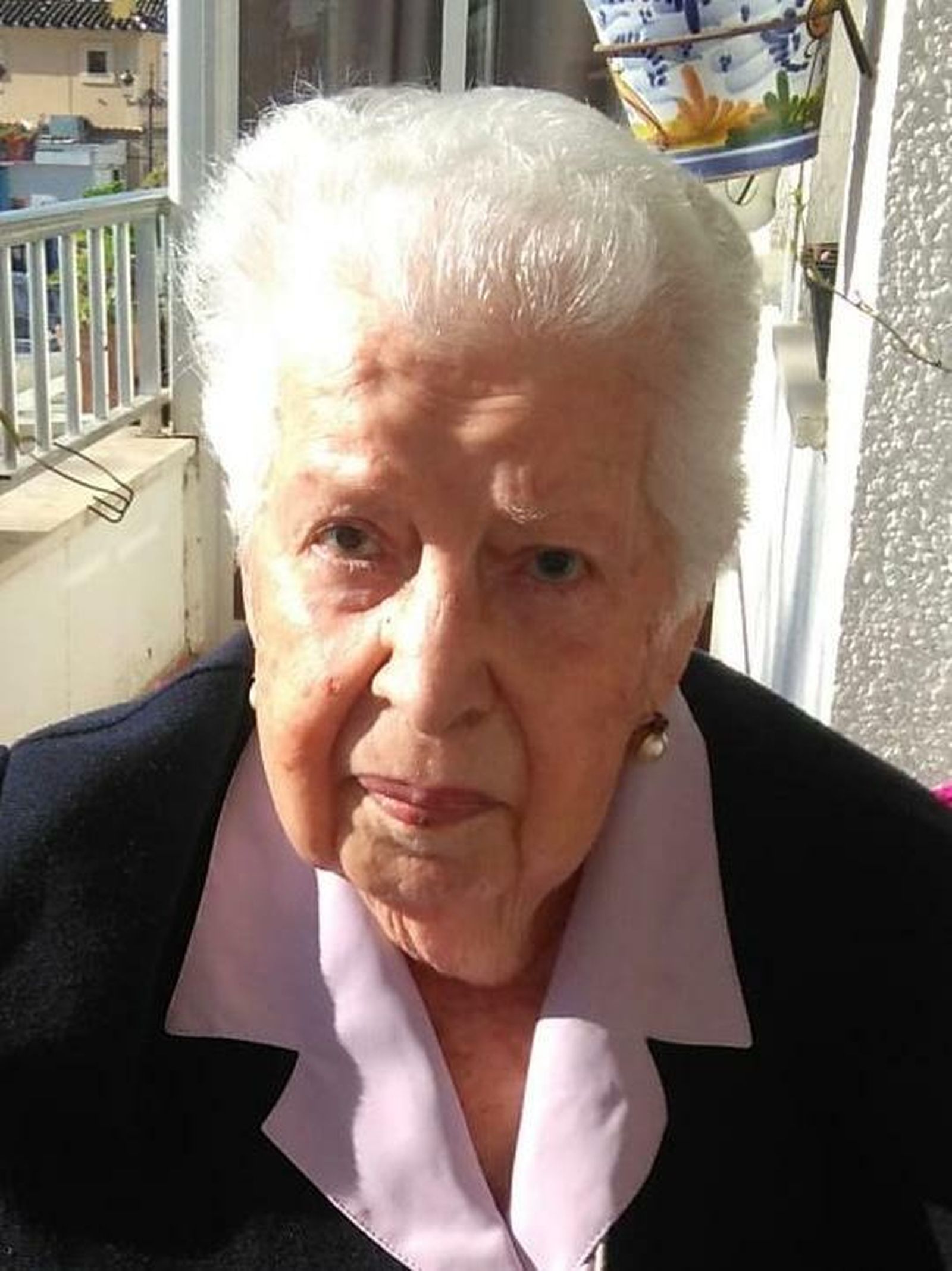 Una imagen reciente de Milagros Camacho Cala, viuda de José Antonio Romero Zarazaga.