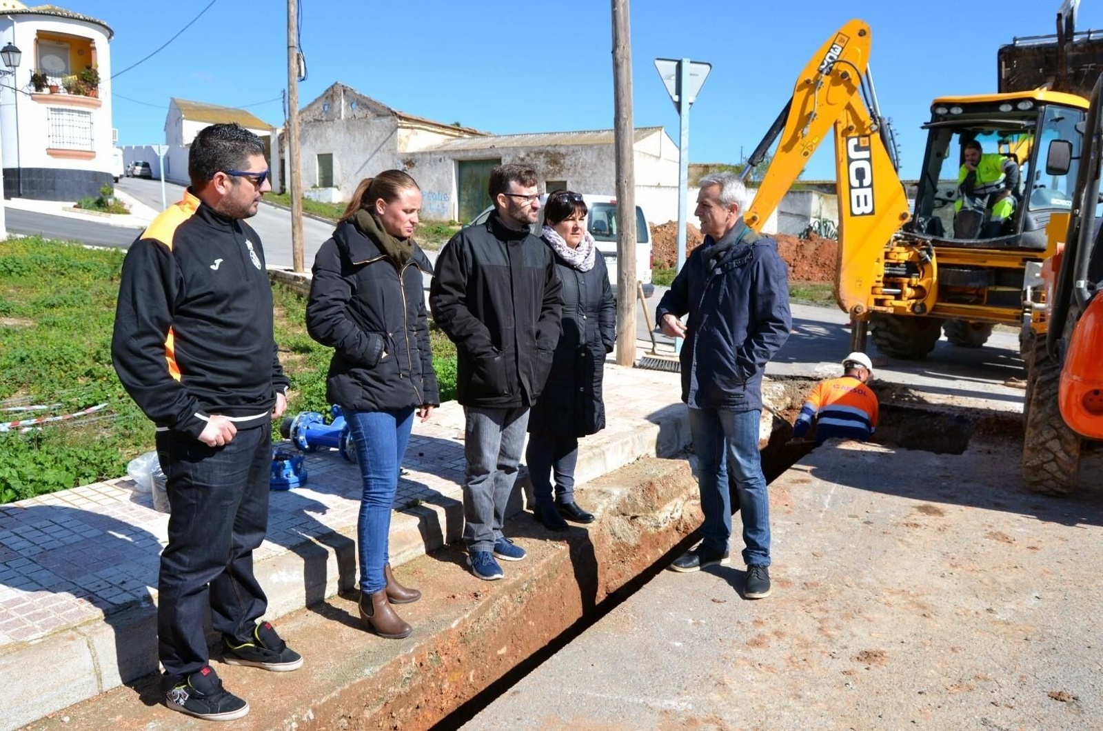 Visita a las obras de construcción.