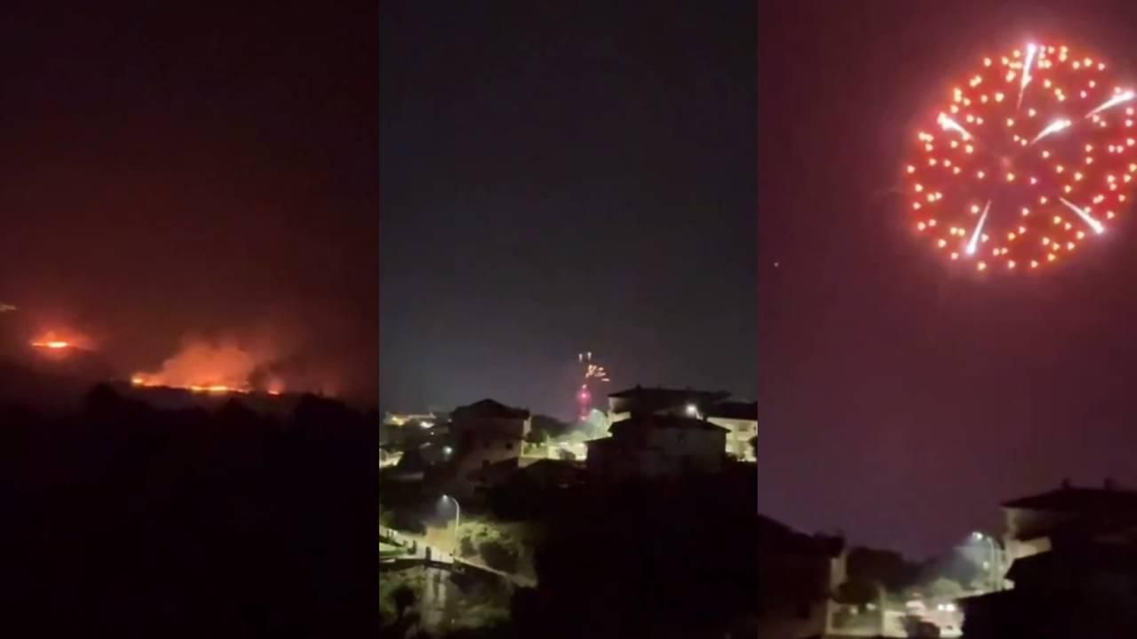 Polémicos fuegos artificiales en un Jaraíz de la Vera.