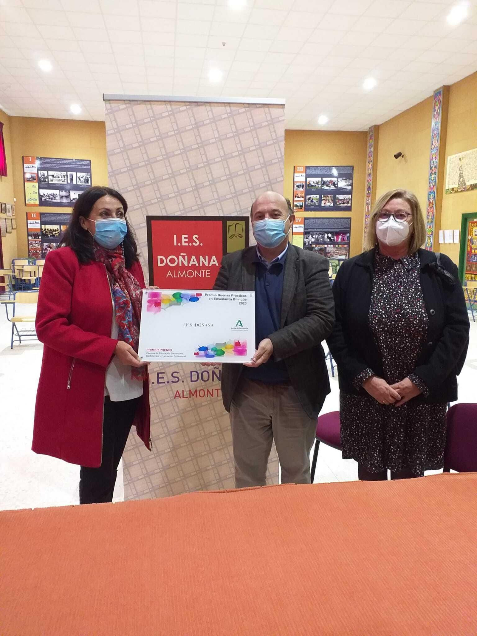La Junta premia al IES Doñana por buenas prácticas docentes en enseñanza bilingüe