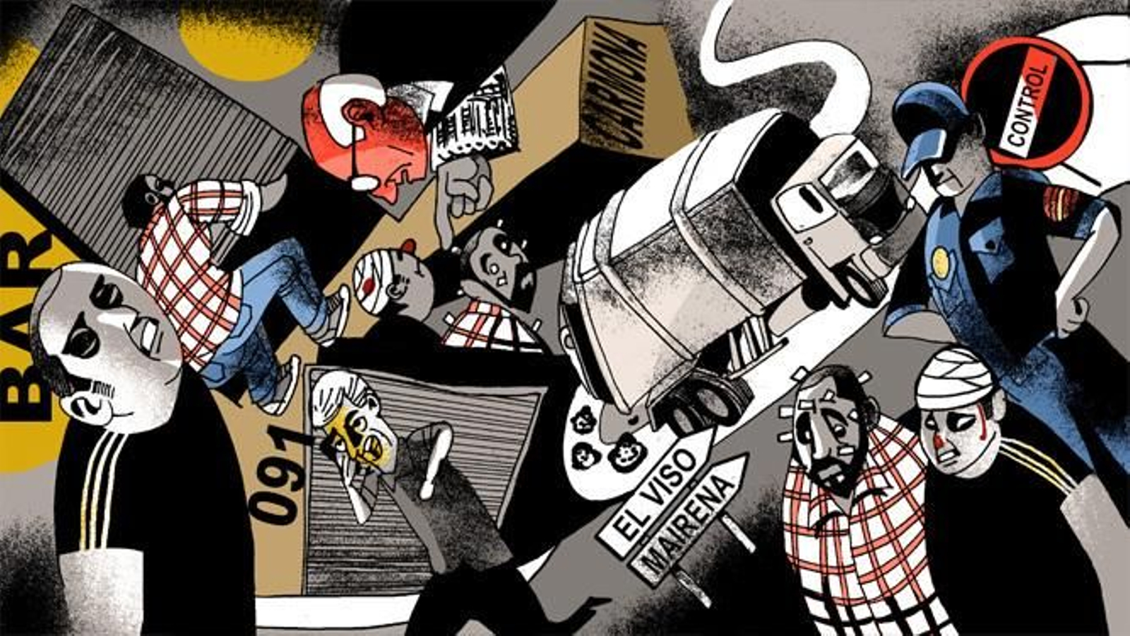 Un desastre de robo.