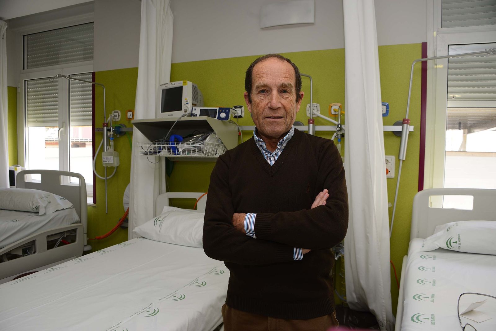 Luis Miguel Torres, presidente provisional de SEMDOR, en la Unidad del Dolor del Hospital Puerta del Mar de Cádiz.