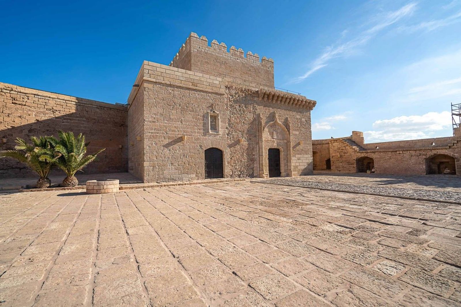 Torre del Homenaje, en el tercer recinto del Conjunto Monumental de La Alcazaba  de Almería.
