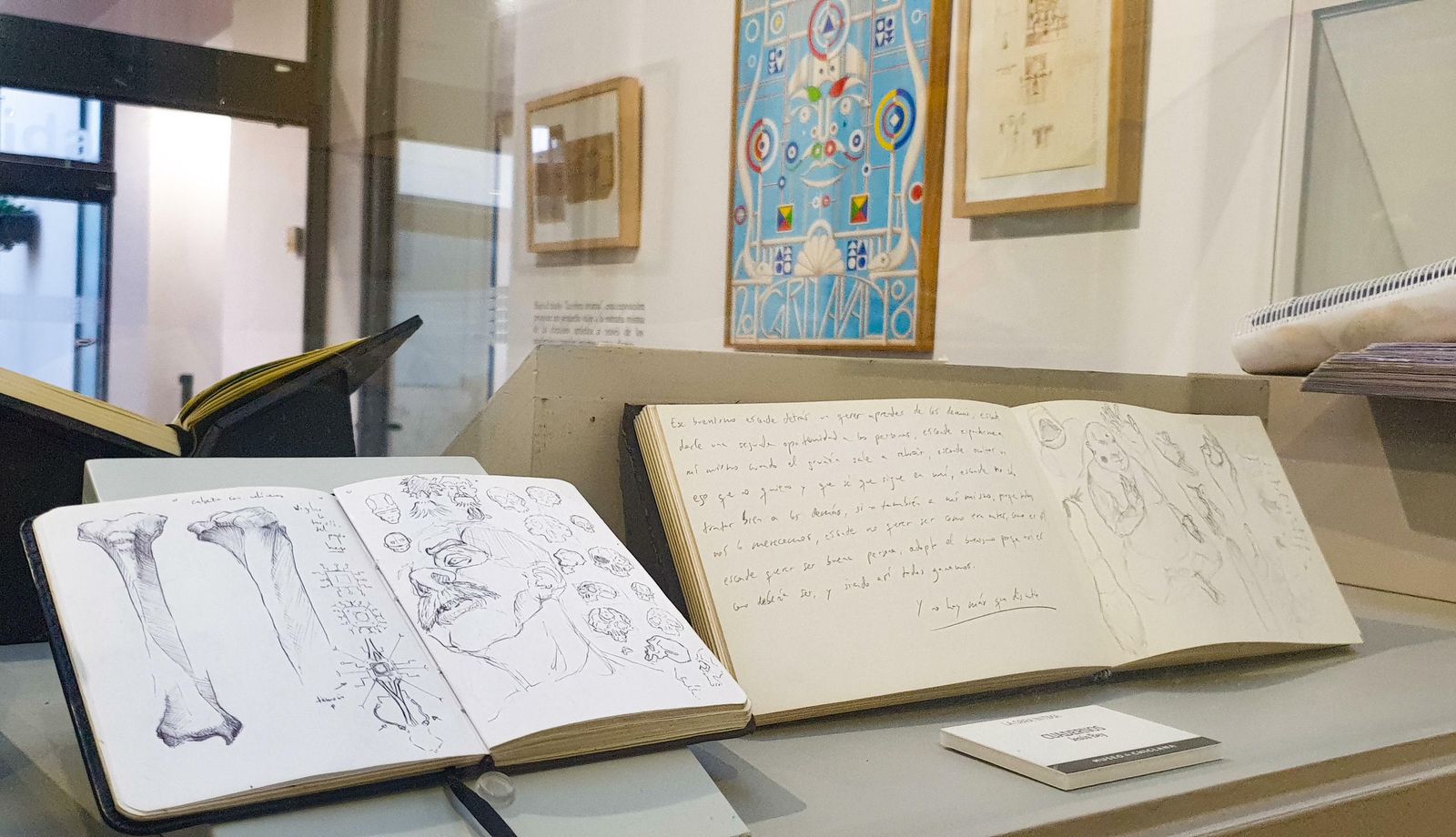 Algunos de los trabajos expuestas en el Museo de Chiclana.