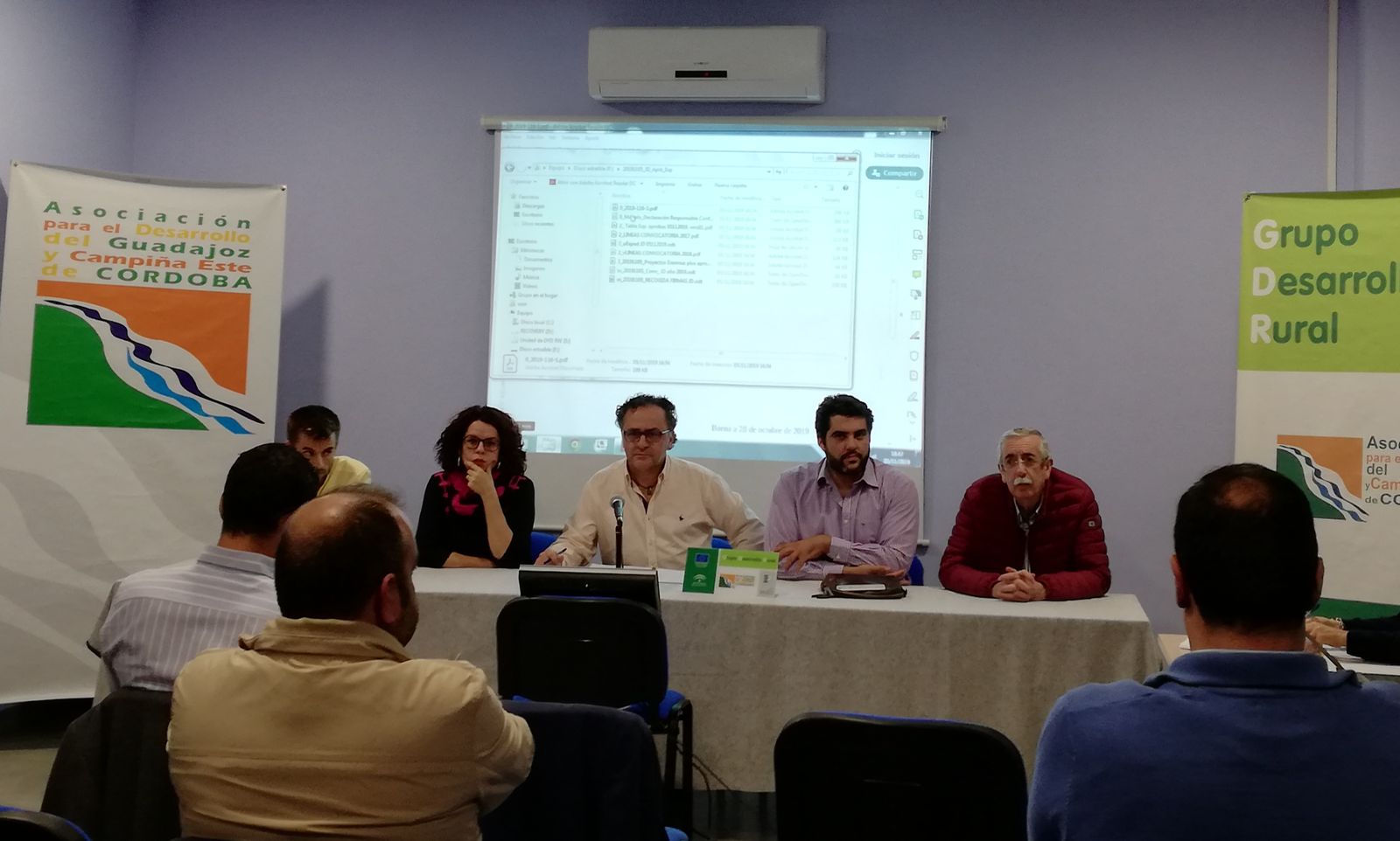 Asamblea de la Asociación para el Desarrollo del Guadajoz y Campiña Este.