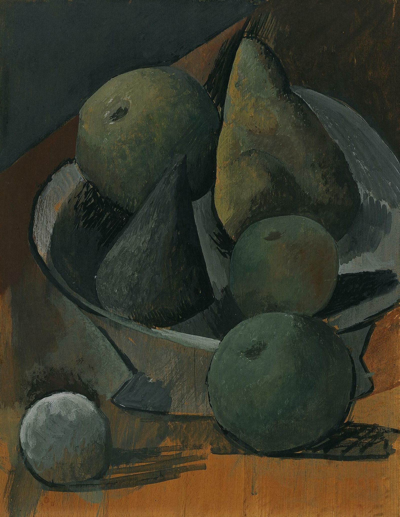 ‘Frutero con peras y manzanas’ (1908), de Pablo Picasso.