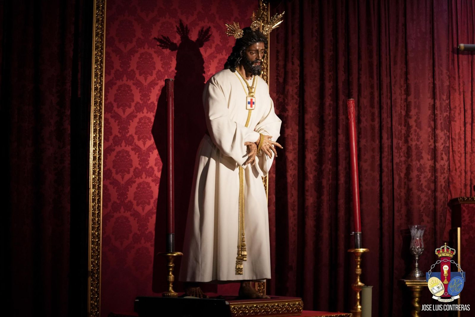 El Señor Cautivo ya en el sagrario parroquial