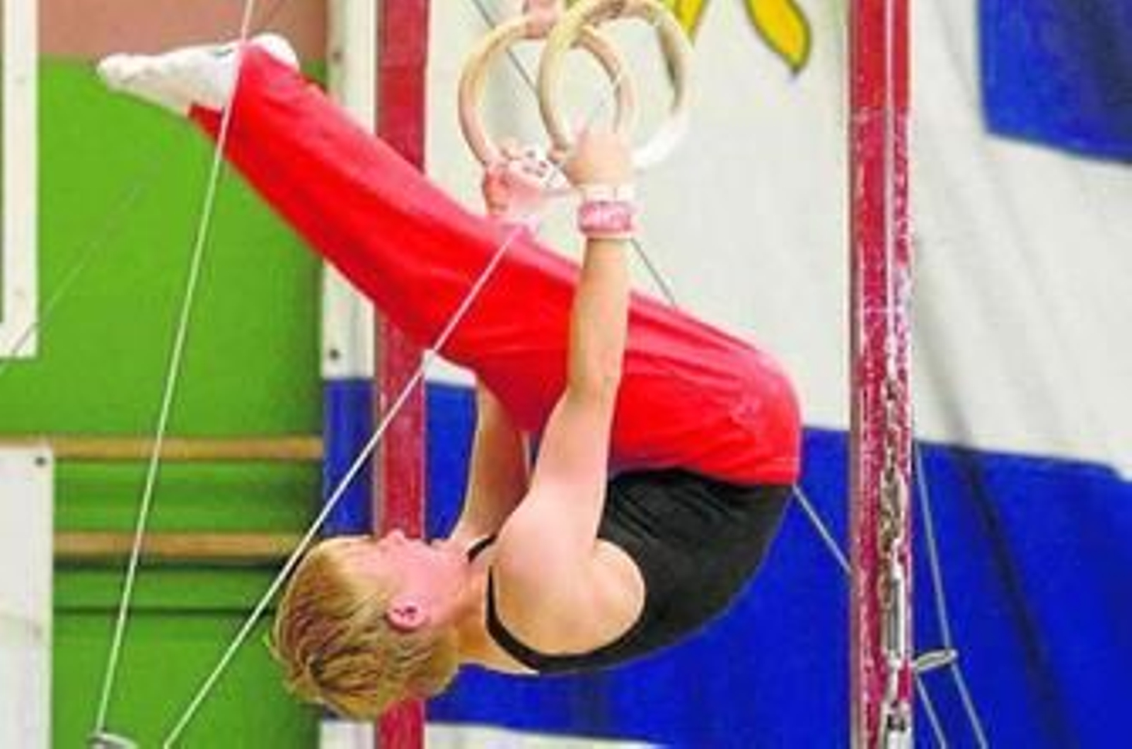 Un gimnasta, durante el Trofeo celebrado en Las Américas.