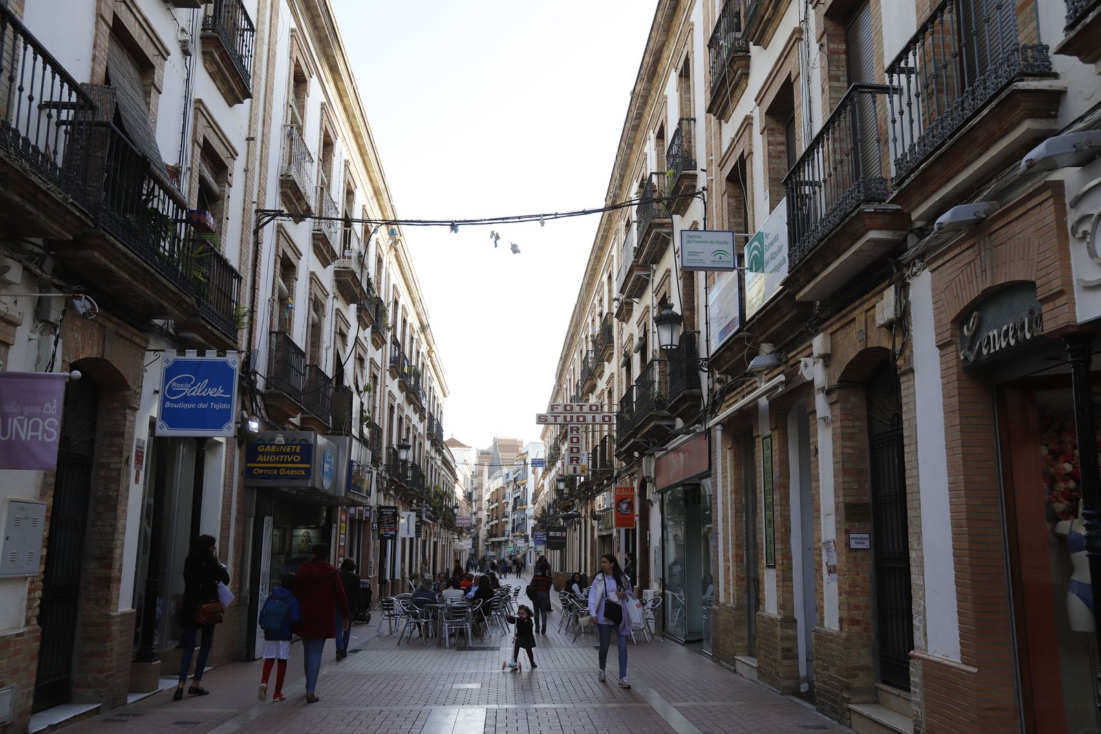 Calle Rábida de Huelva capital.