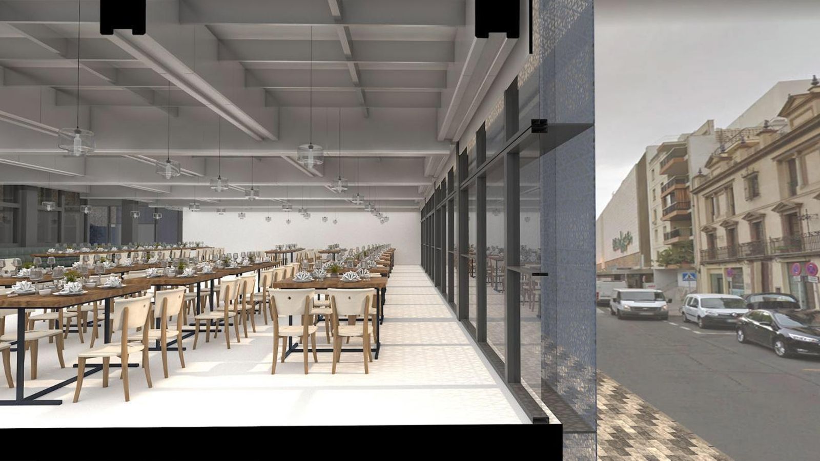 Recreación de una de las zonas de interio