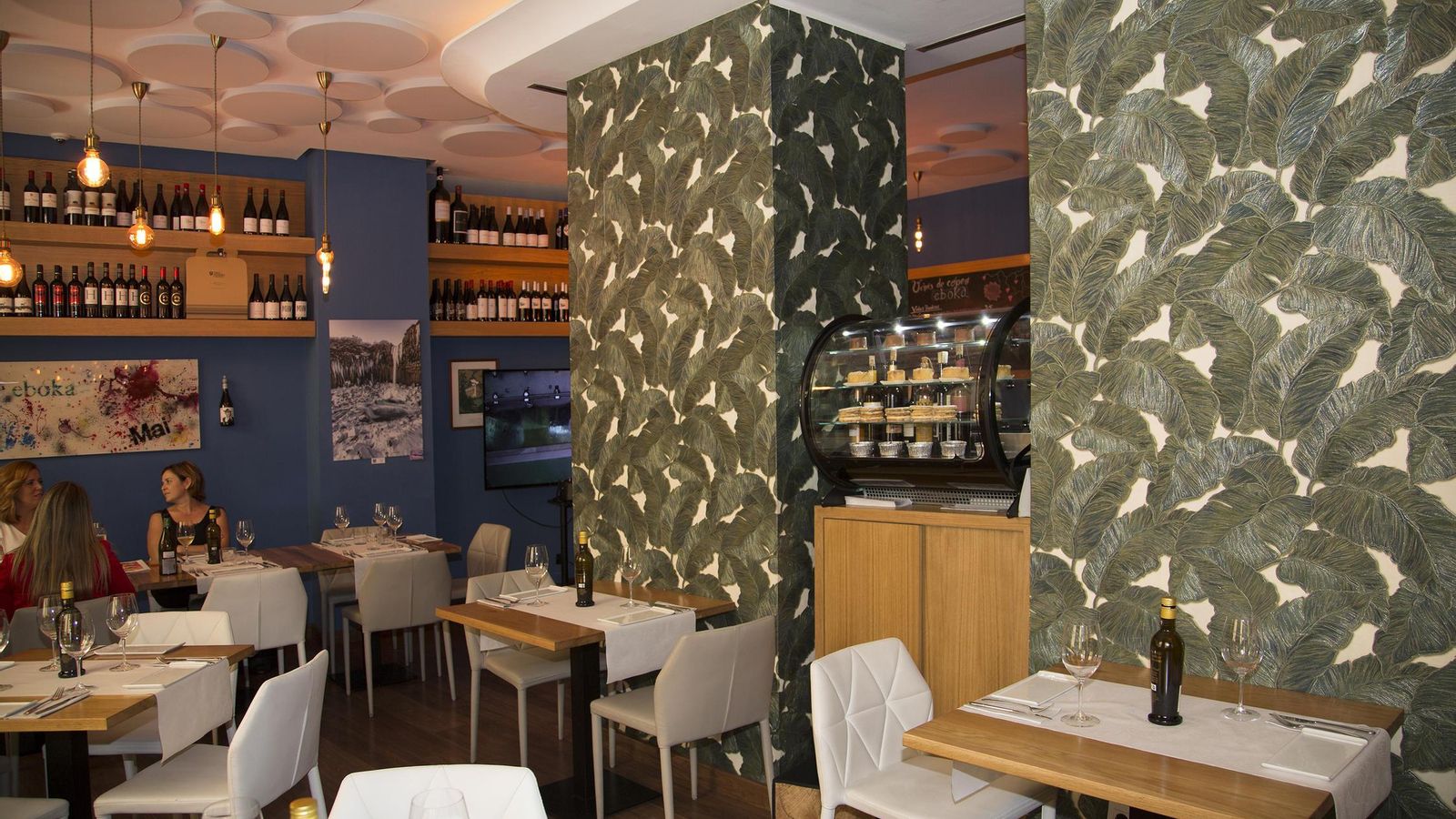 El interior del restaurante.