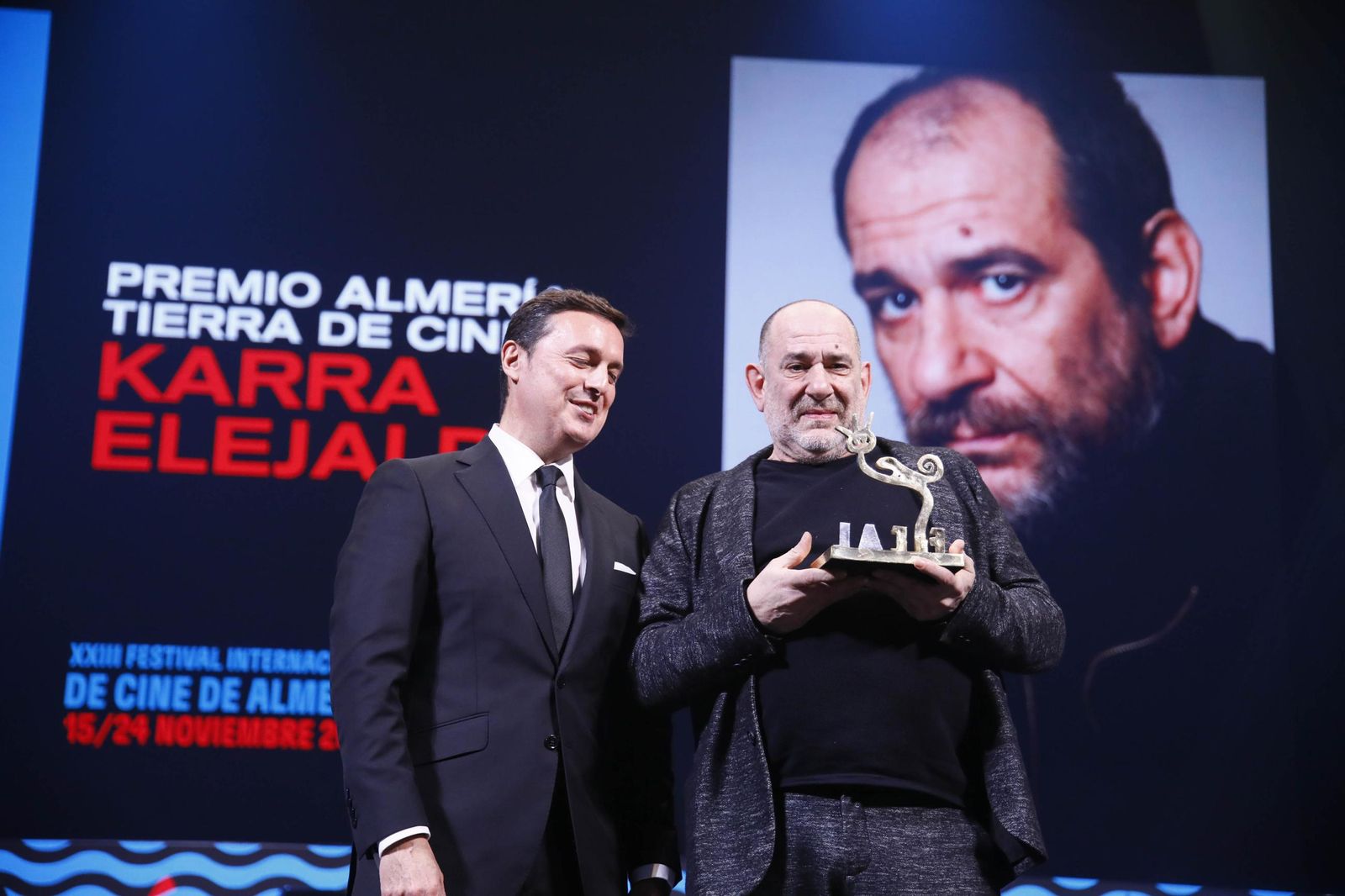 Las imágenes de la gala del Festival Internacional de Cine de Almería (Fical) con el premio 'Almería, tierra de cine' a Karra Elejalde