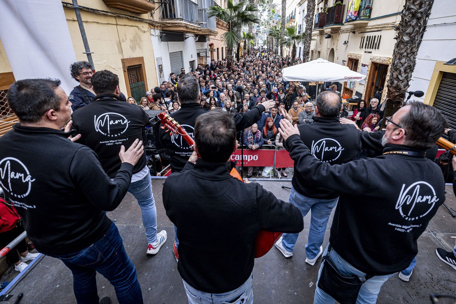 Las imágenes de la erizada popular del Carnaval de Cádiz 2026