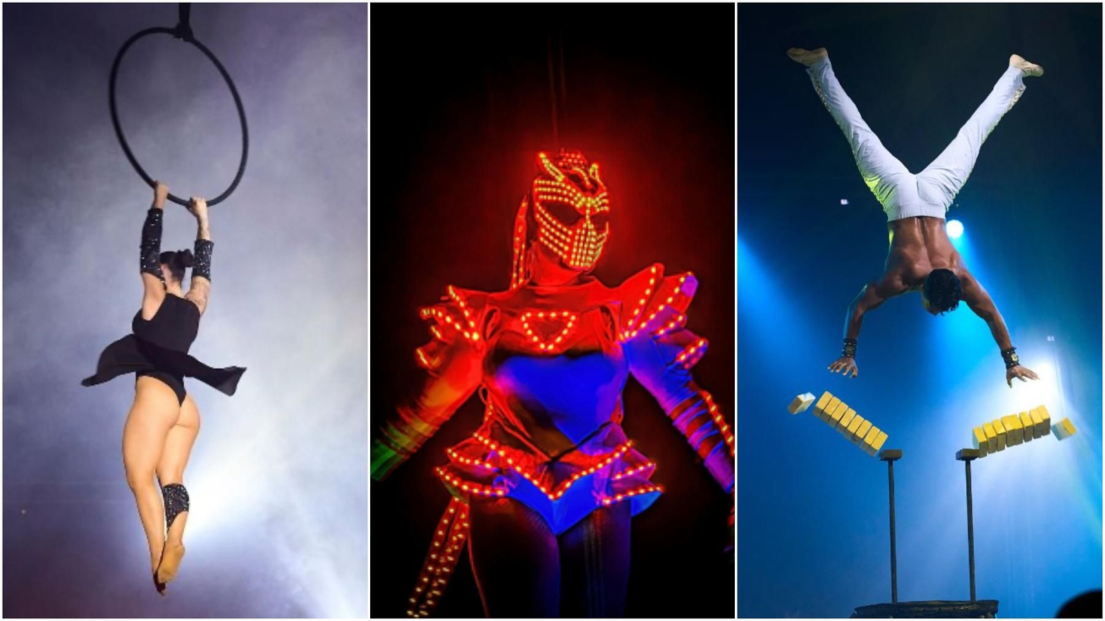 Momentos del espectaculo del Circo Berlín.