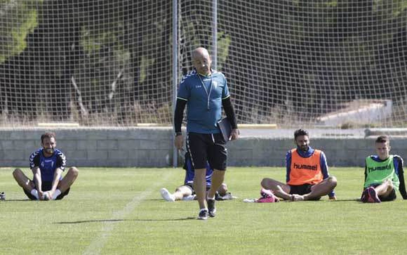 Claudio Barragán, en un entrenamiento en El Rosal. /Fito Carreto