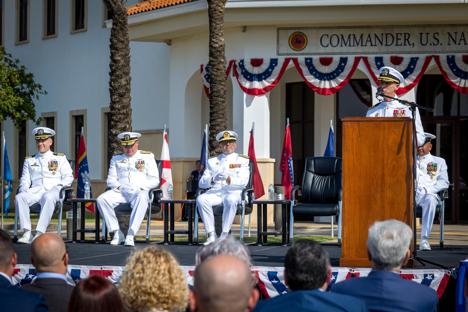 Las imágenes de la ceremonia de cambio de mando de EEUU en la Base de Rota