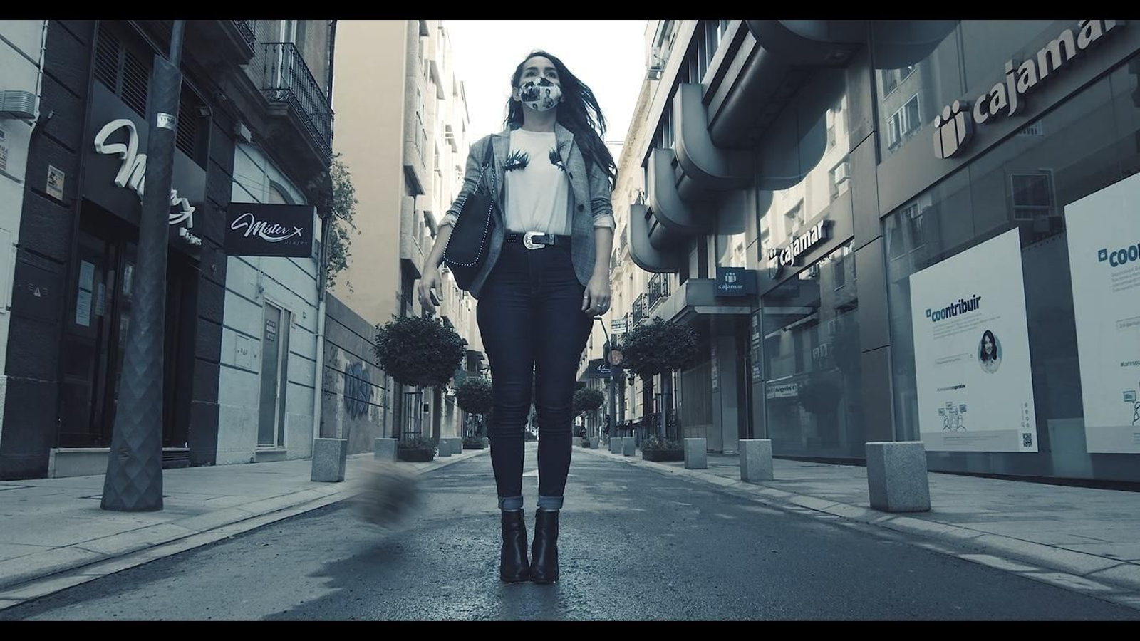 Carmen Mateos, en uno de los fotogramas del vídeo de Podemos