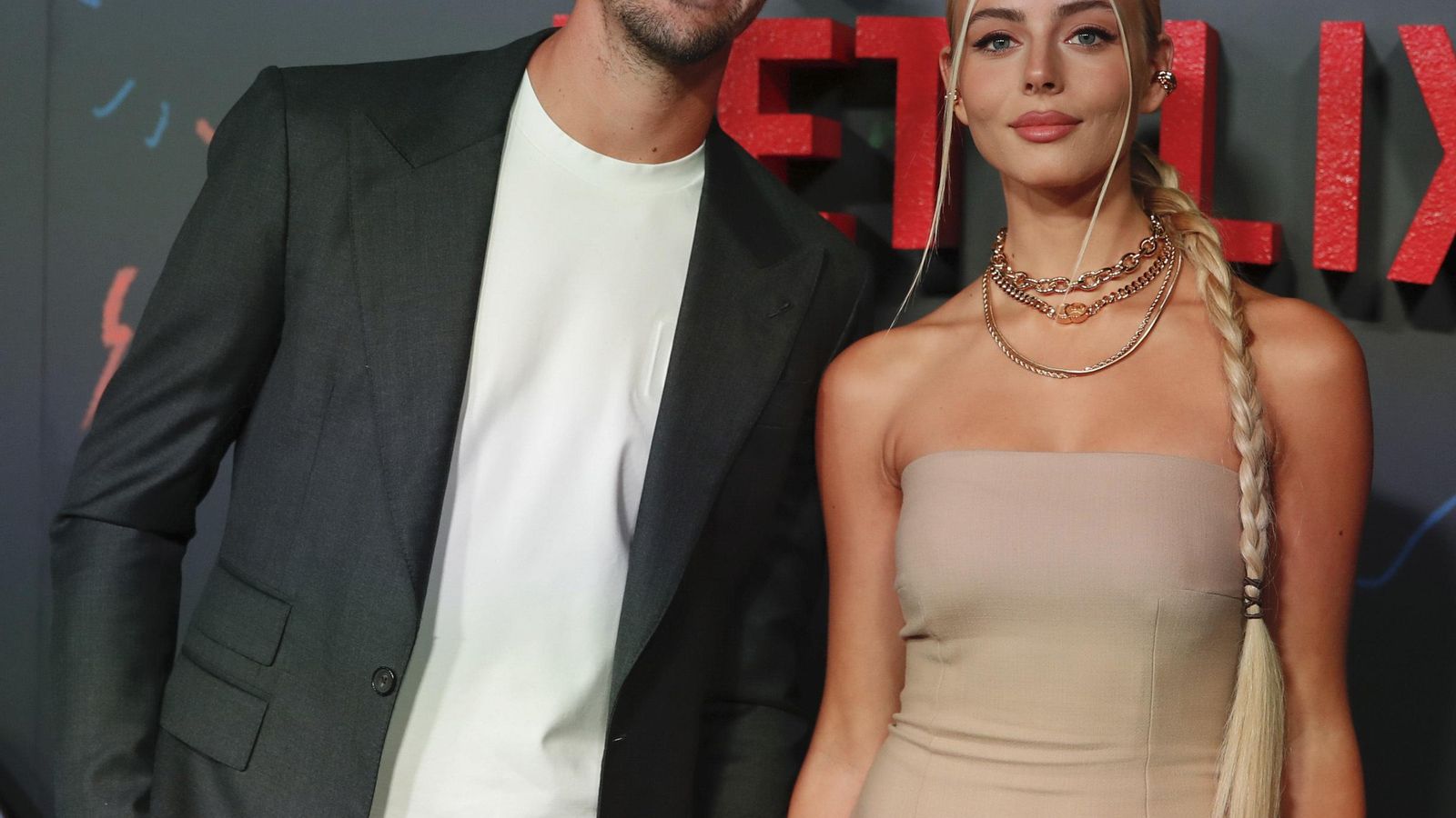 Rainbow Thibaut Courtois y su novia Mishel Gerzig