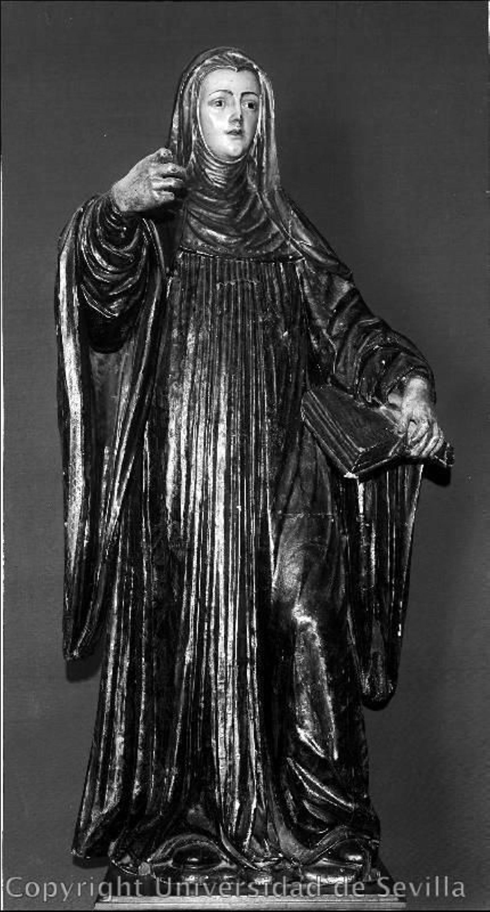 Santa Macrina, talla perdida de la parroquia de San Gil.