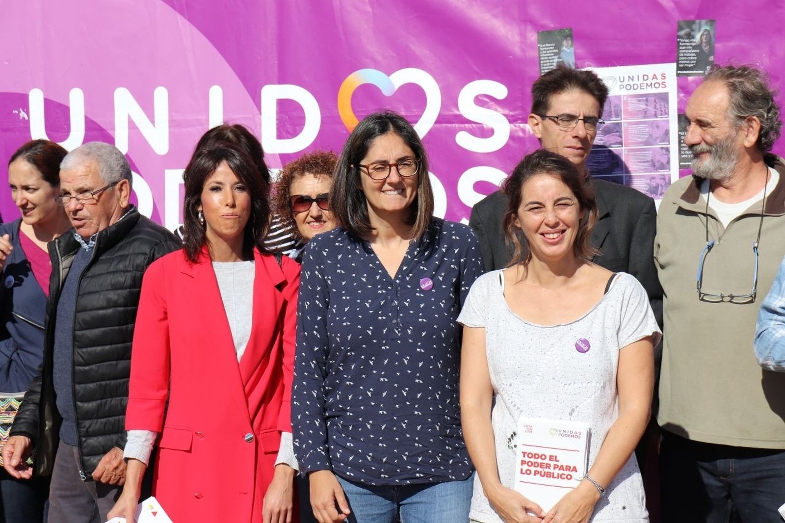 Las candidatas de Unidas Podemos, Martina Velarde y Carmen María Ruiz.