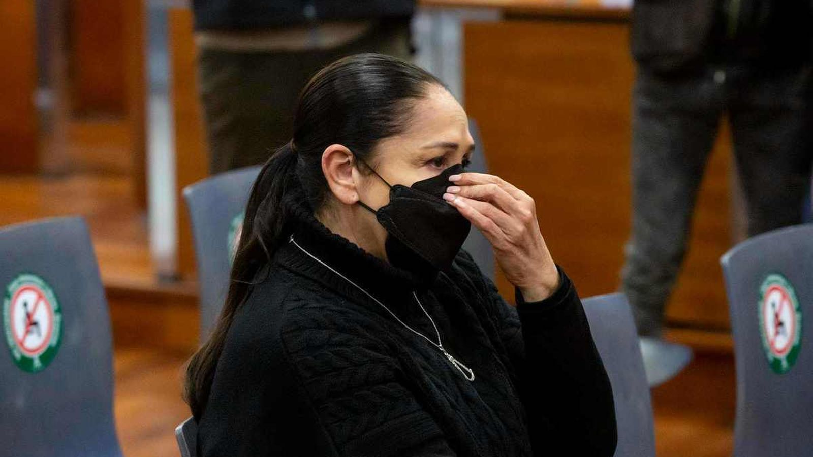 Isabel Pantoja, visiblemente preocupada, durante el juicio.