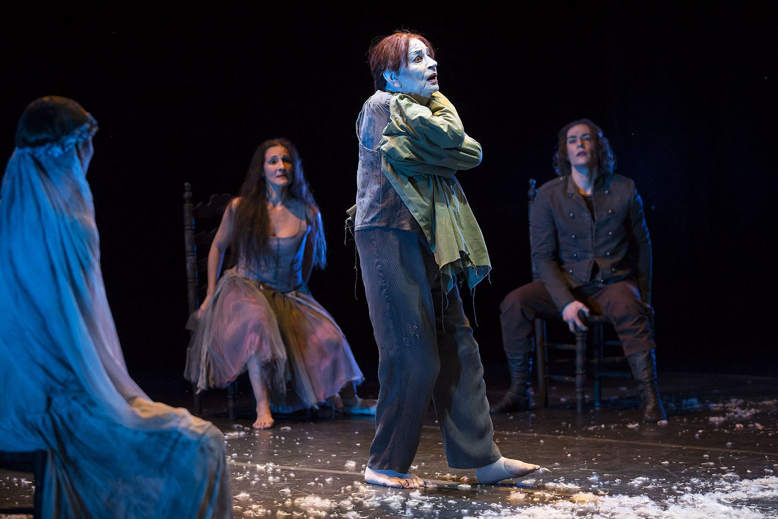 Actuación del actor y bailarín británico Lindsay Kemp en el pasado Festival de Teatro de Málaga.