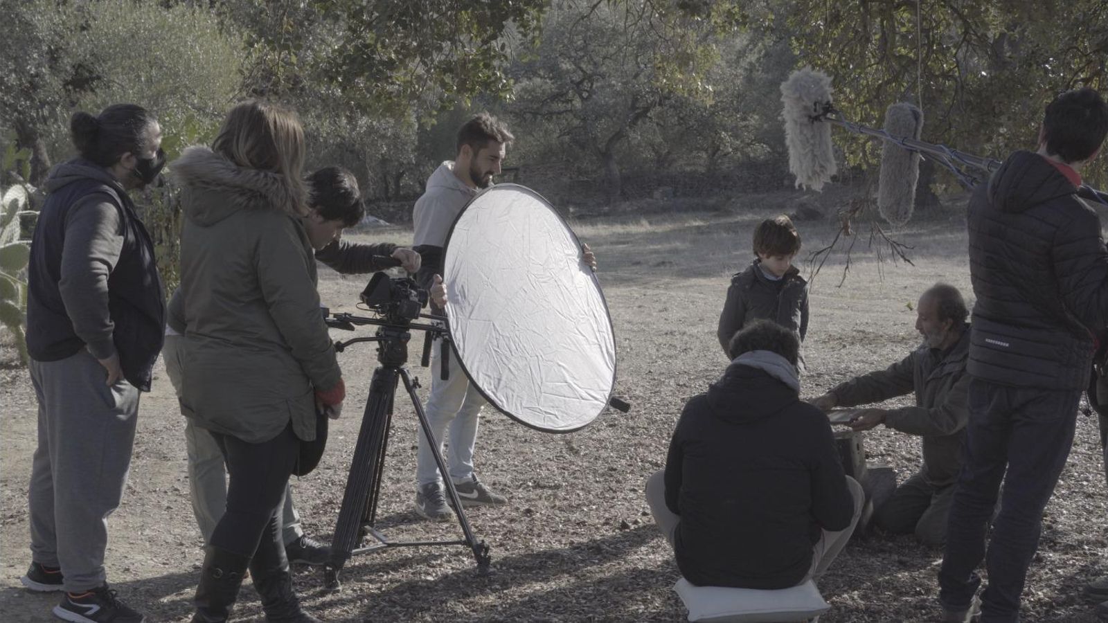 Rodaje del documental 'El árbol de la vida'.