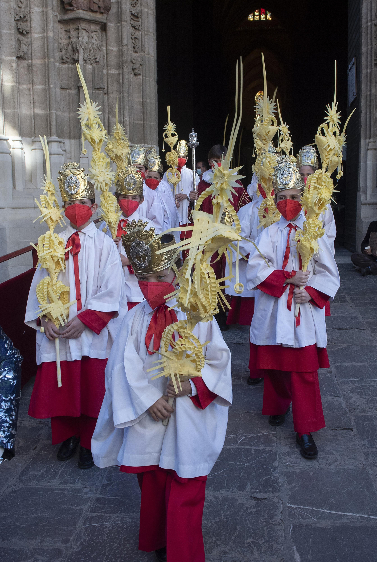 La procesión de palmas del Cabildo Catedral abre el Domingo de Ramos en Sevilla