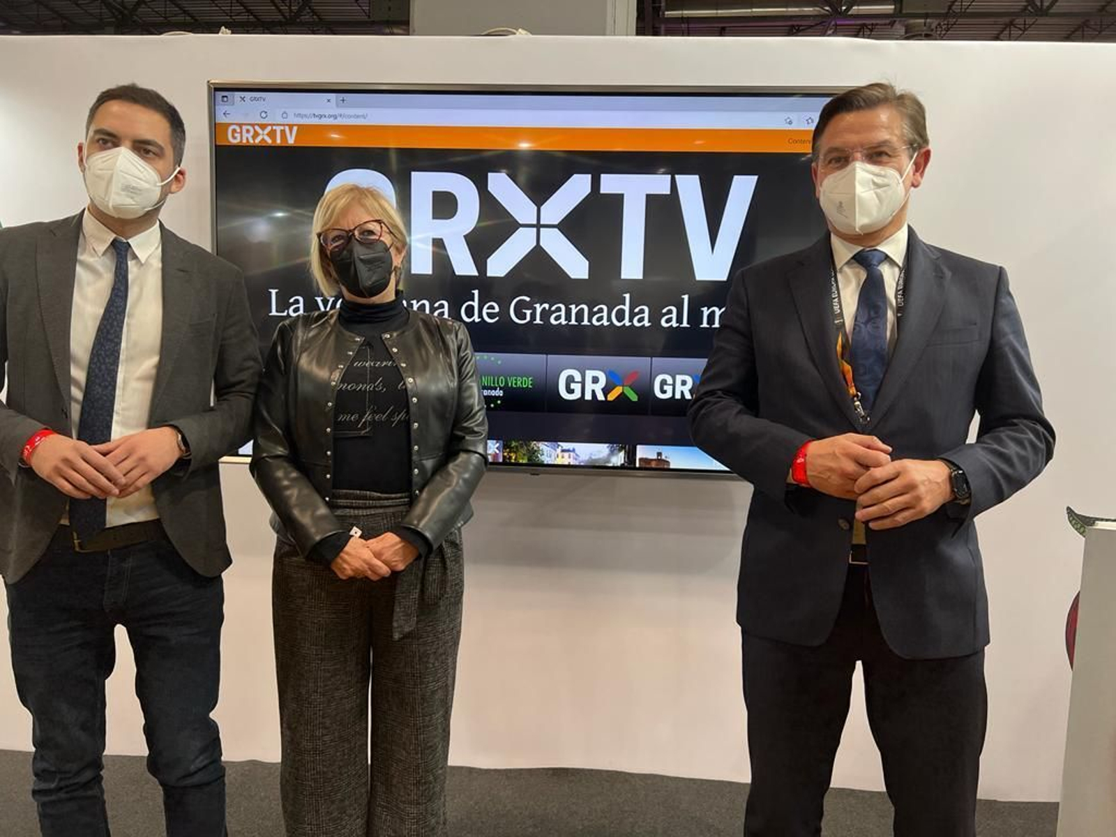 Imagen de la presentación de GRX TV en Fitur