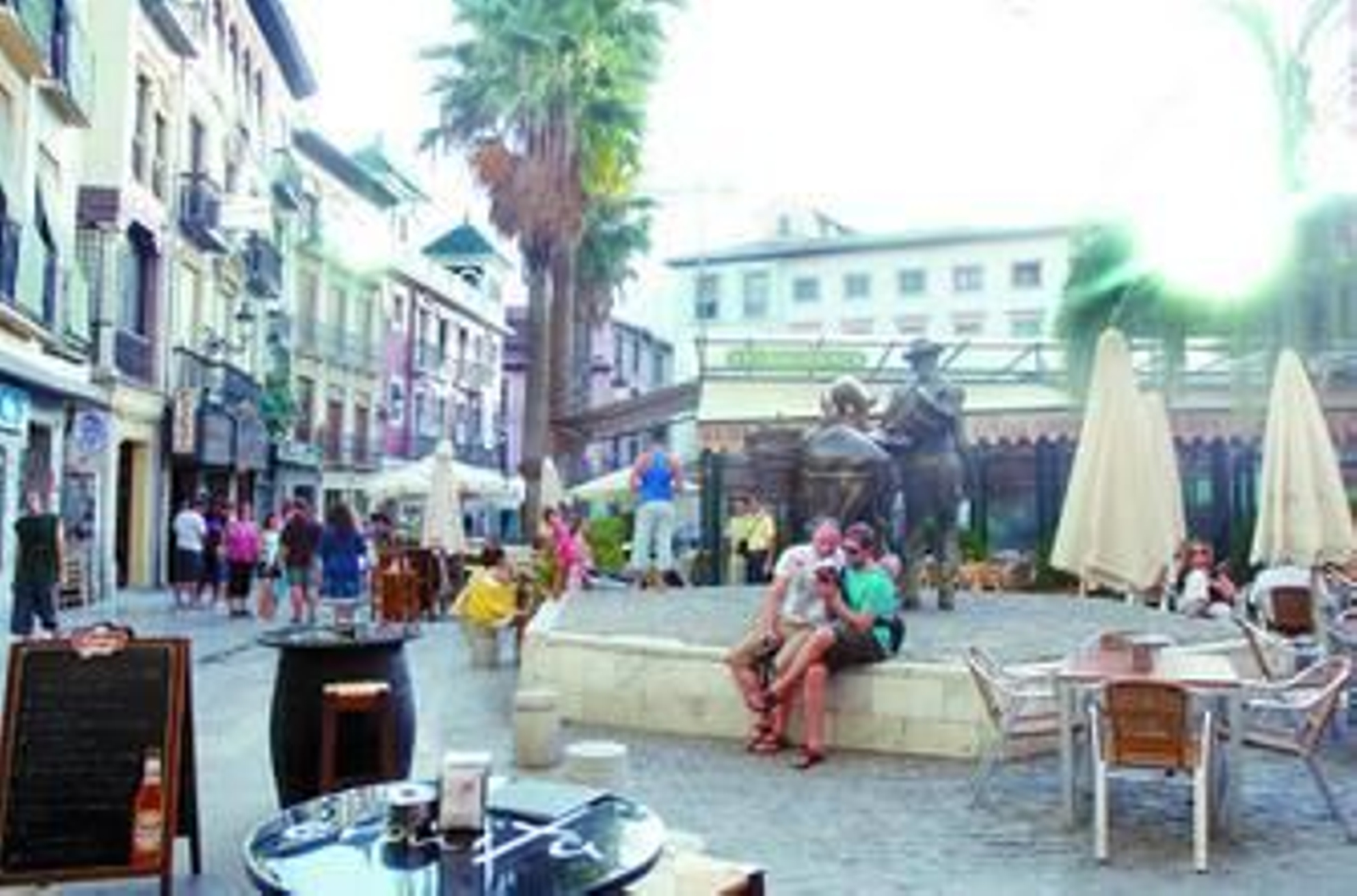 La Plaza de la Romanilla, ayer.