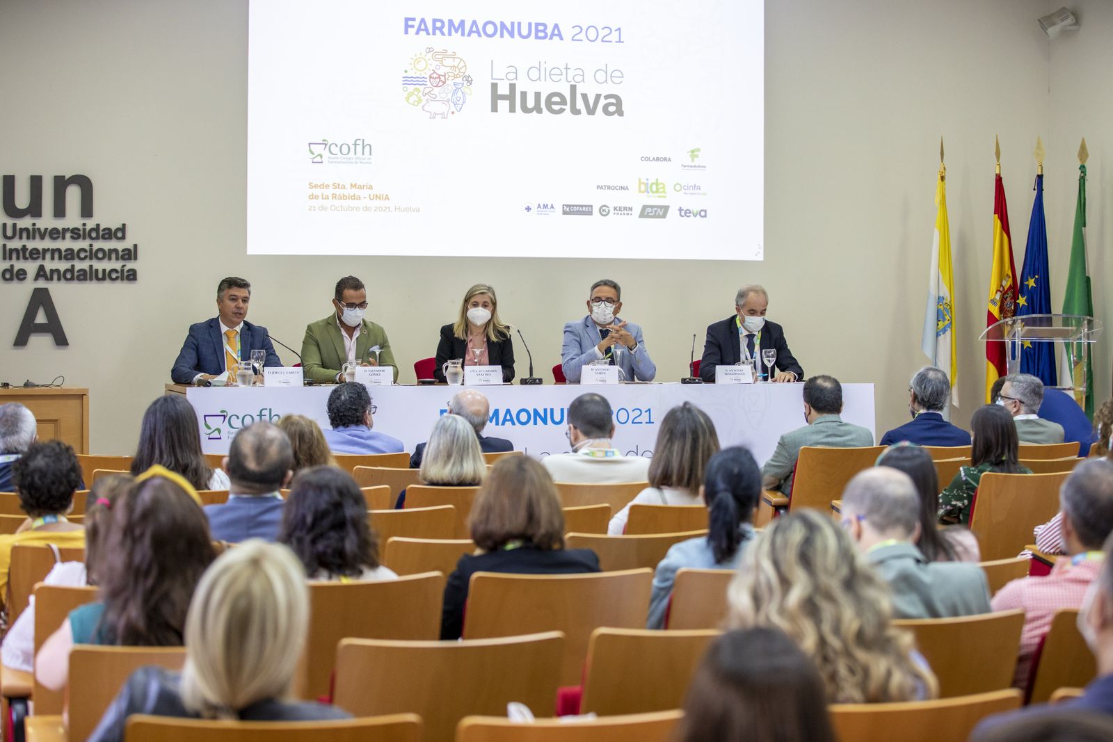Un momento de la celebración de Farmaonuba en la UNIA de La Rábida.