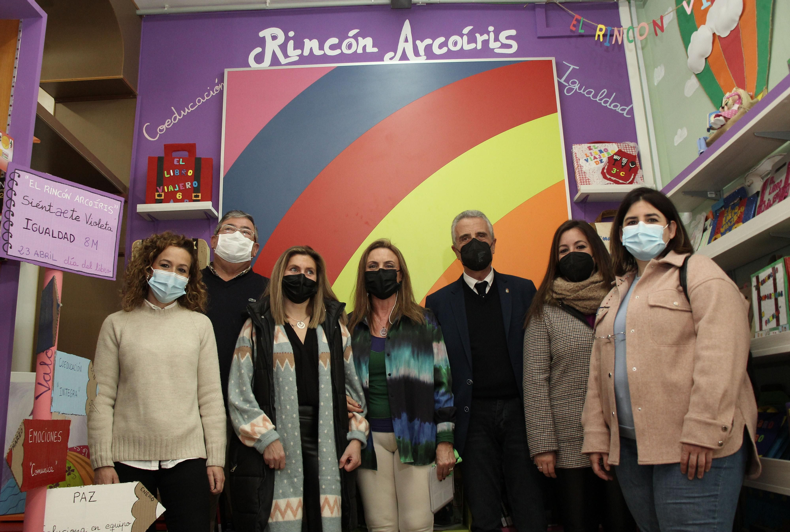 Presentación del 'Rincón Arcoíris' en el colegio de El Prado. Presentación del 'Rincón Arcoíris' en el colegio de El Prado.