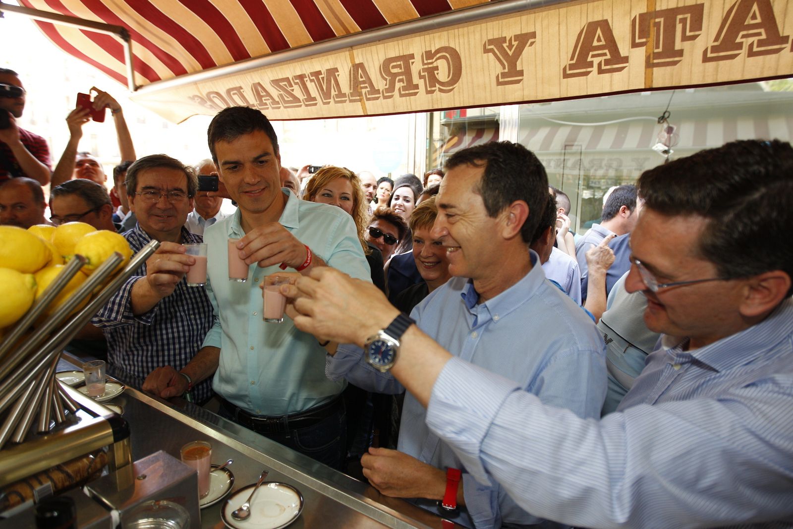 Fernando Martínez, Pedro Sánchez, Pérez Navas y José Luis Sánchez Teruel.