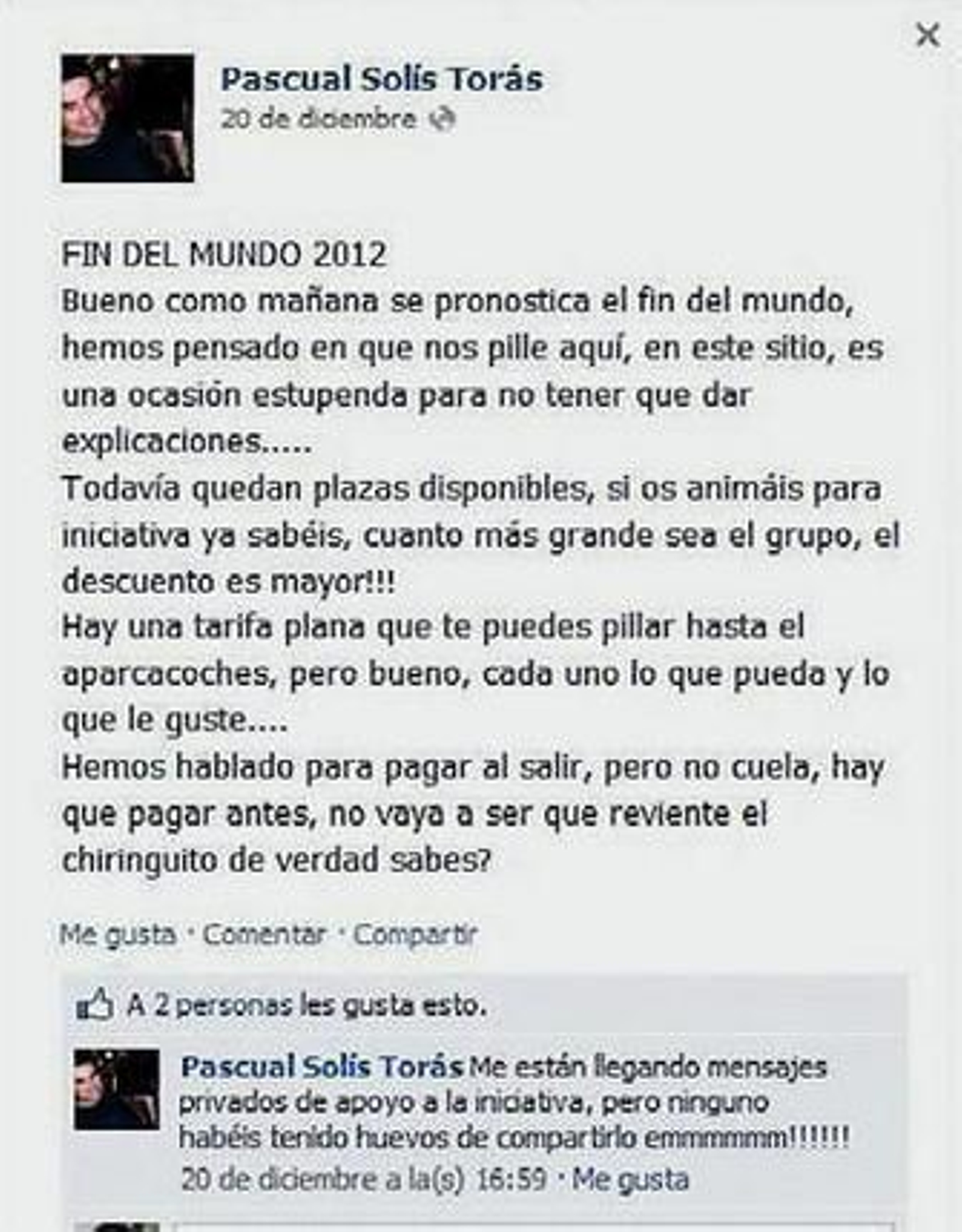 El concejal y la broma del club de alterne