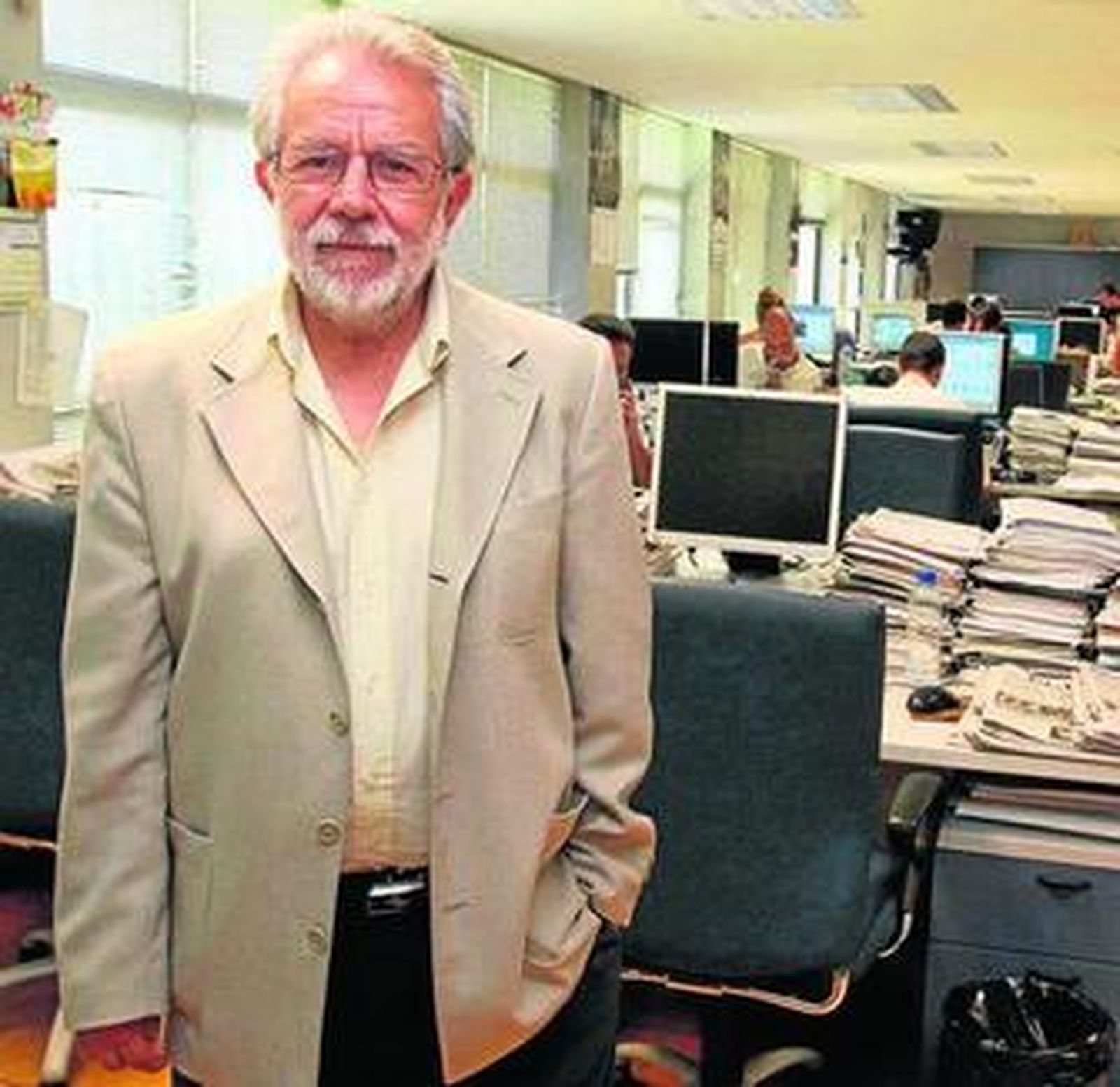 Jaime de Vicente, en la redacción de 'Huelva Información'.