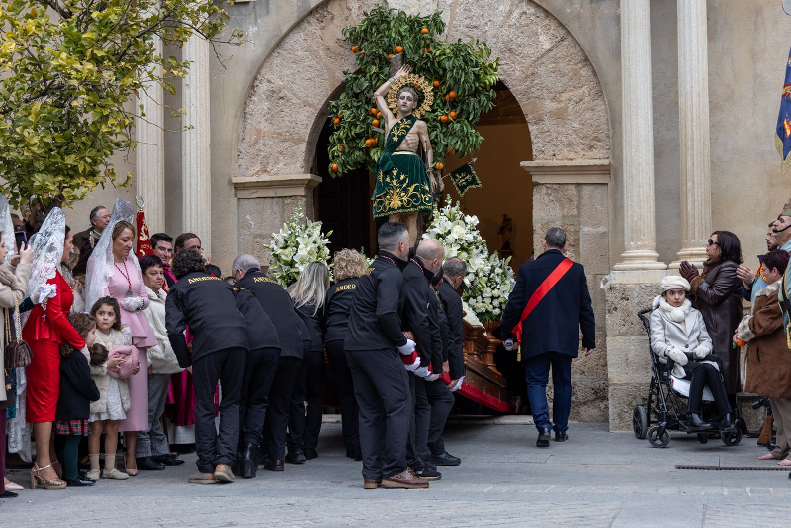 Solemne procesión de San Sebastián en La Guardia de Jaén