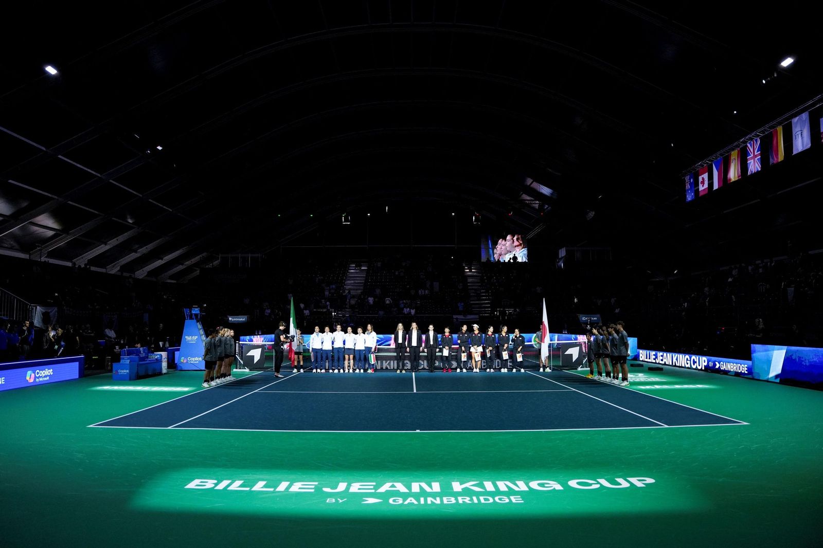 El Italia-Japón de la Billie Jean King en Málaga, en fotos