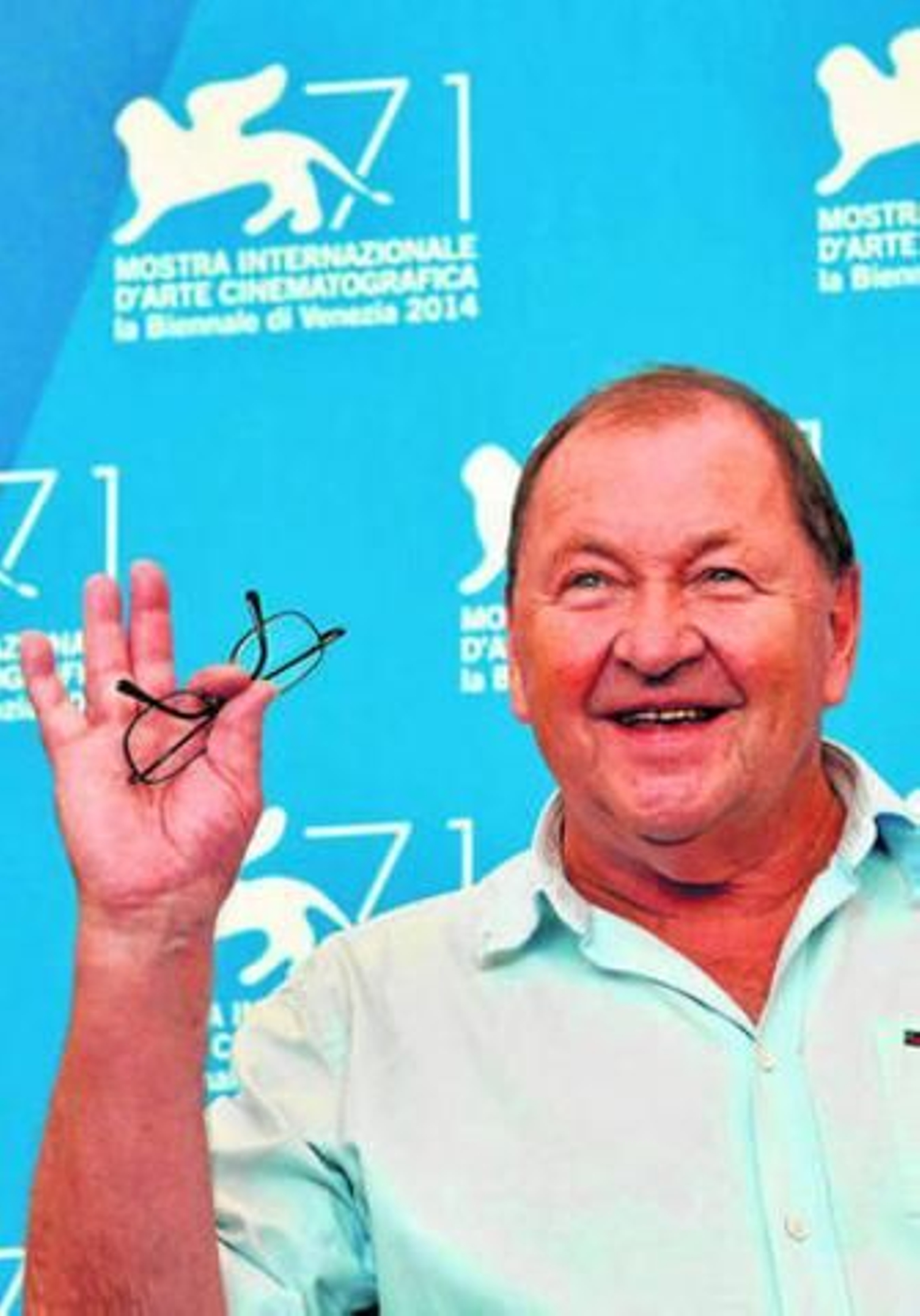 El cineasta sueco Roy Andersson, ayer en la Mostra de Venecia.